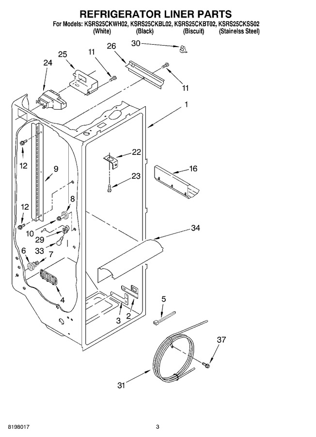 Diagram for KSRS25CKSS02