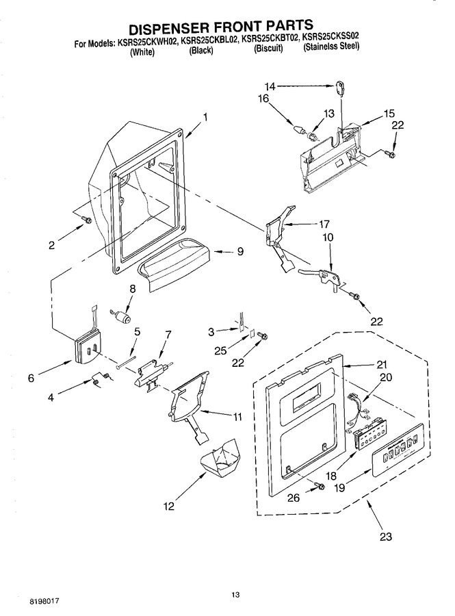 Diagram for KSRS25CKBL02