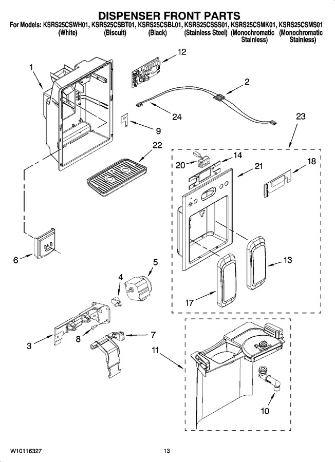 Diagram for KSRS25CSWH01