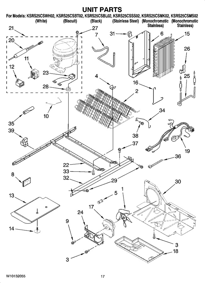 Diagram for KSRS25CSWH02
