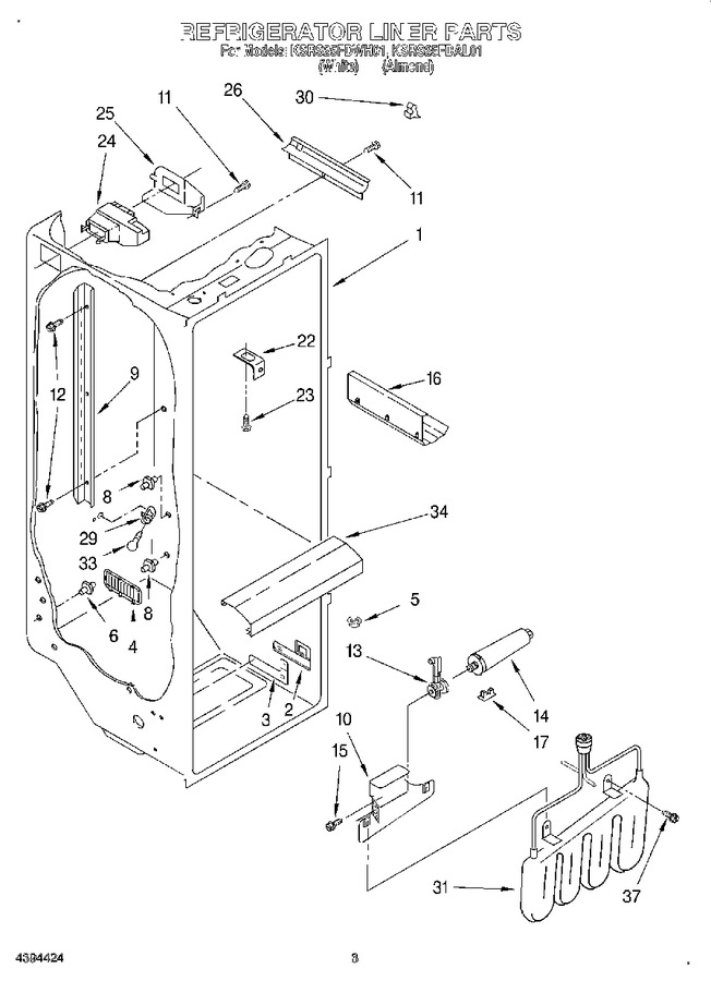 Diagram for KSRS25FDWH01