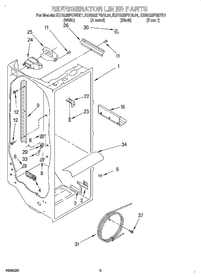 Diagram for KSRS25FGWH01