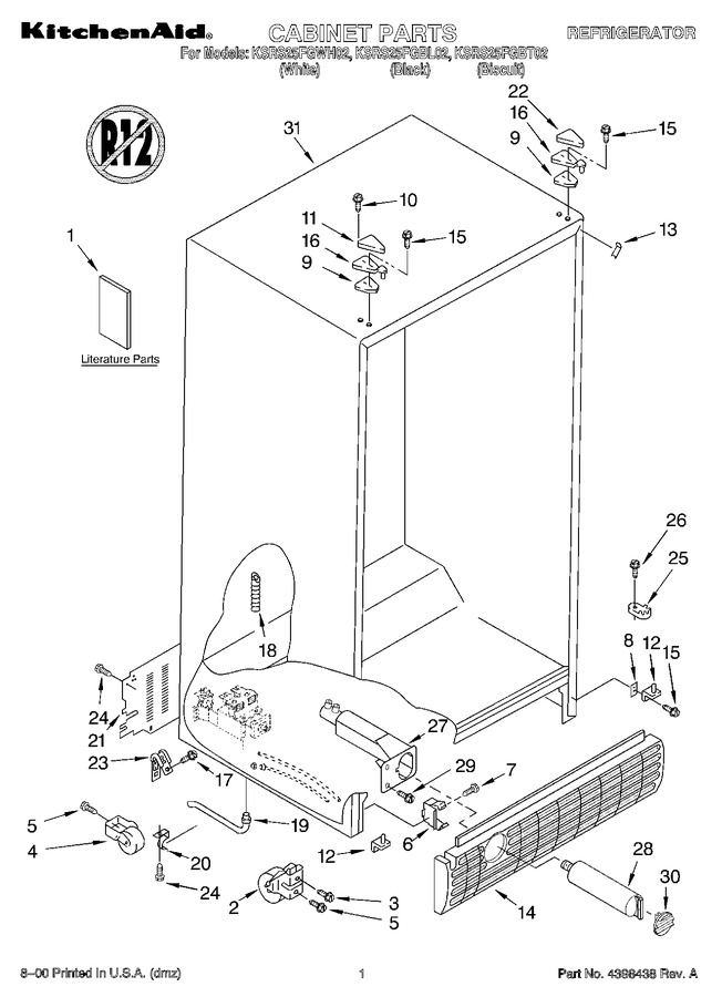 Diagram for KSRS25FGWH02