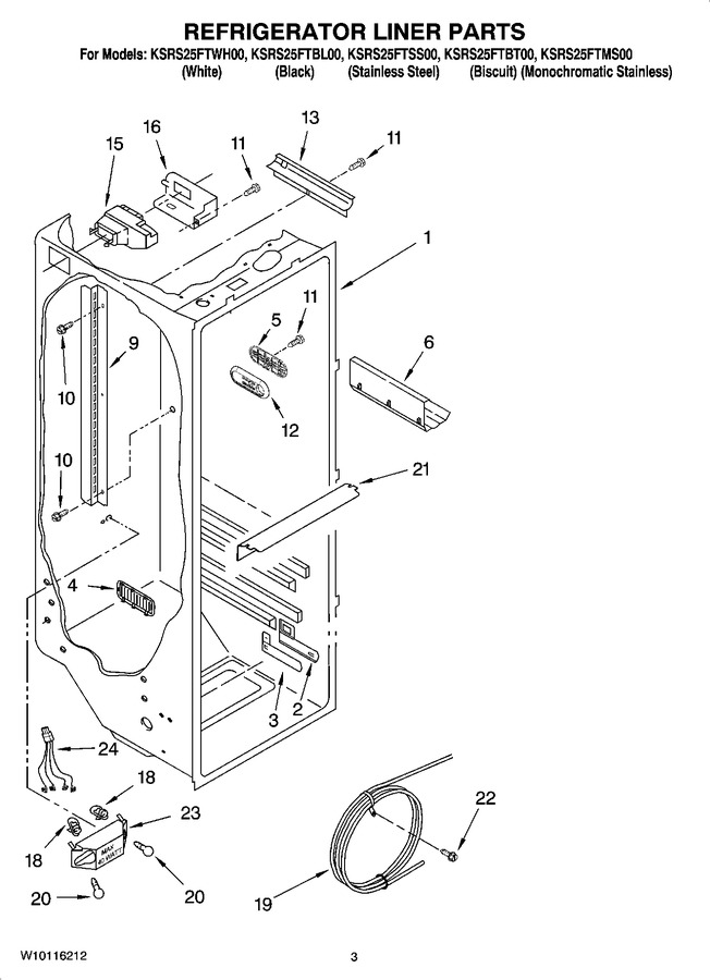 Diagram for KSRS25FTBL00