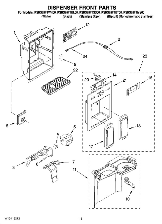 Diagram for KSRS25FTBL00