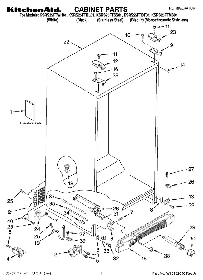 Diagram for KSRS25FTBL01