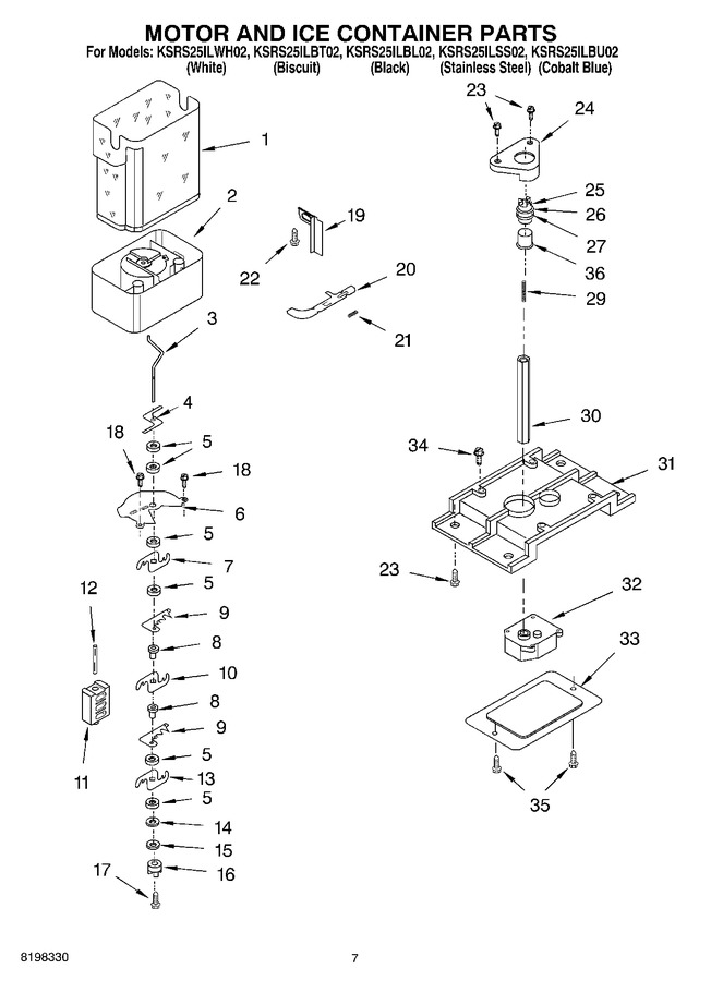 Diagram for KSRS25ILBL02
