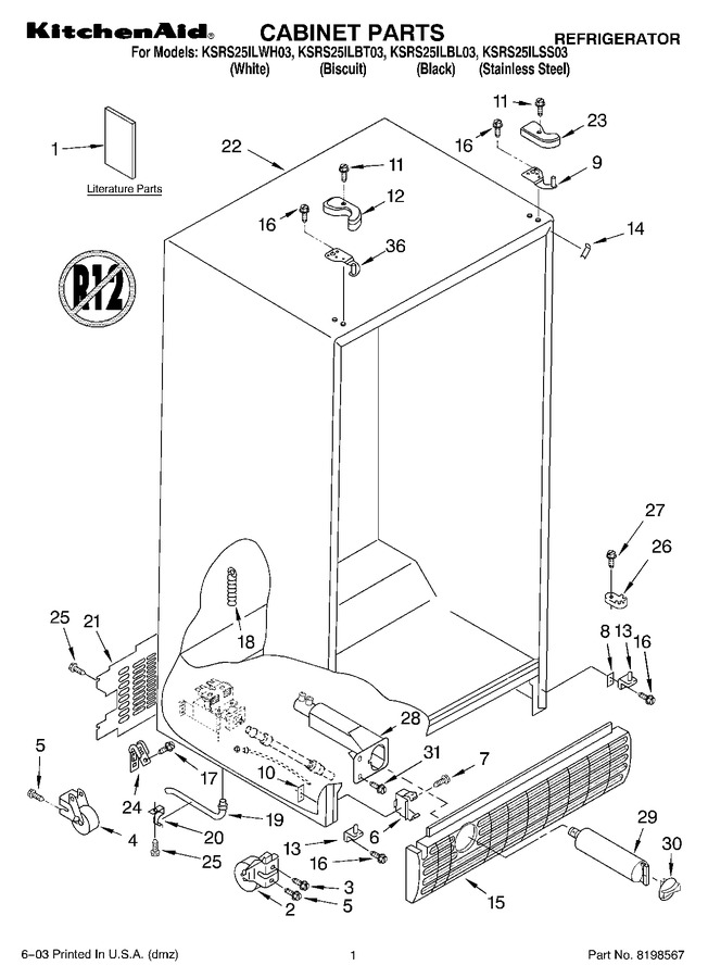 Diagram for KSRS25ILBL03