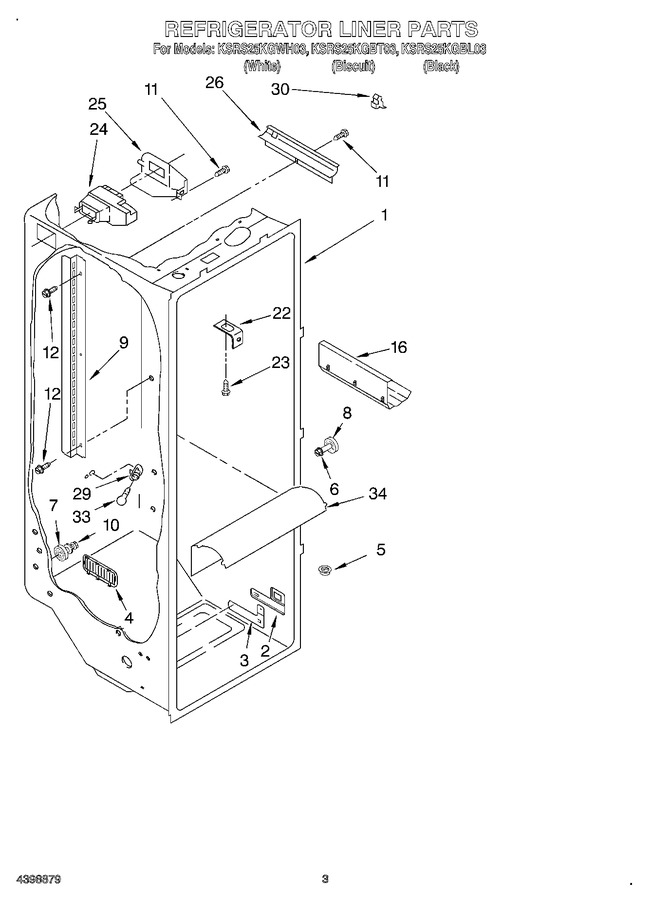 Diagram for KSRS25KGWH03