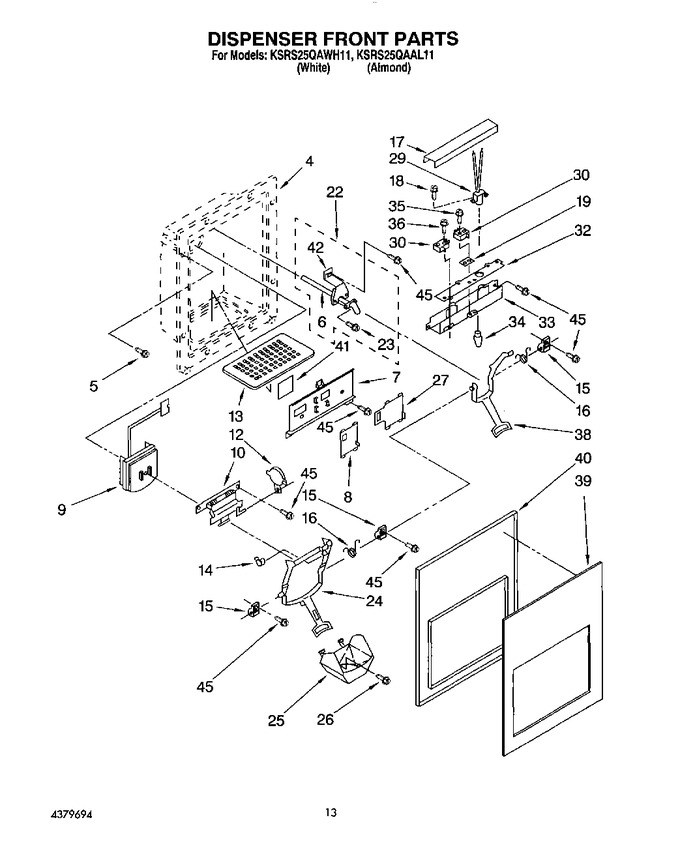 Diagram for KSRS25QAWH11