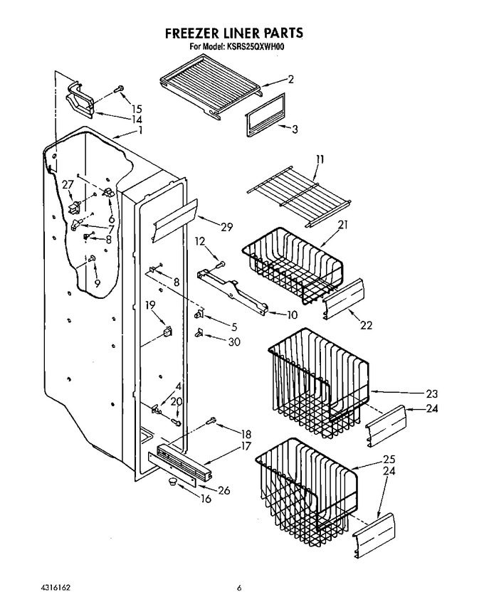 Diagram for KSRS25QXWH00