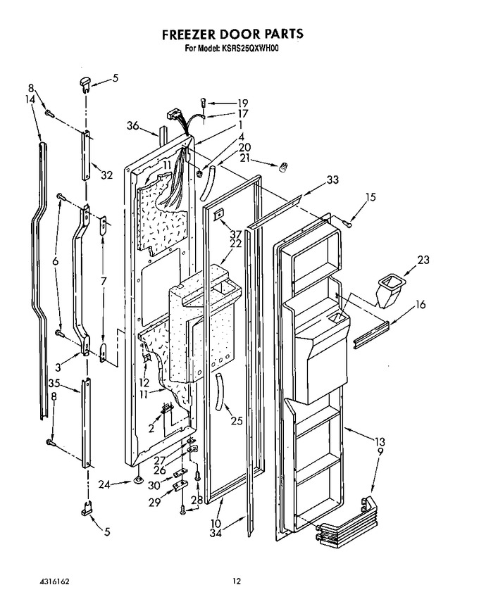 Diagram for KSRS25QXWH00