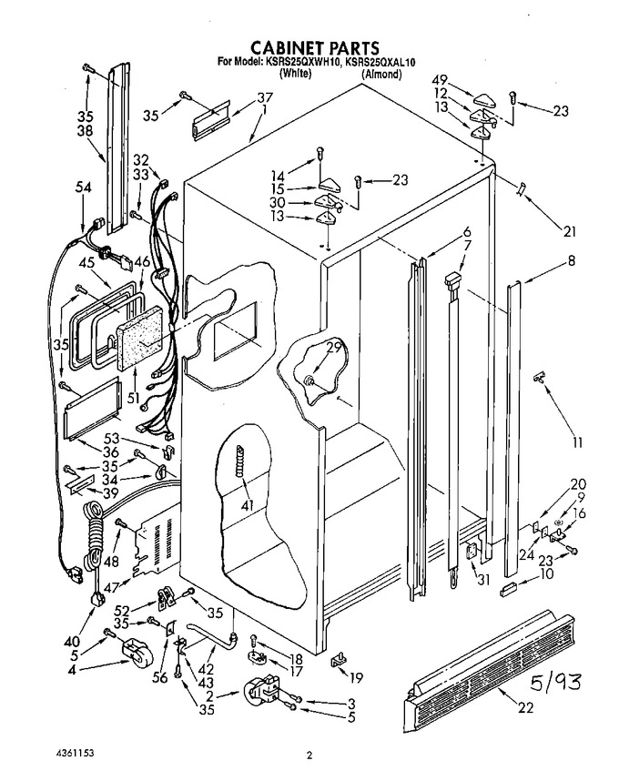 Diagram for KSRS25QXWH10