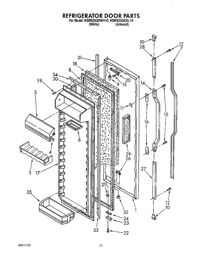 Diagram for KSRS25QXWH10