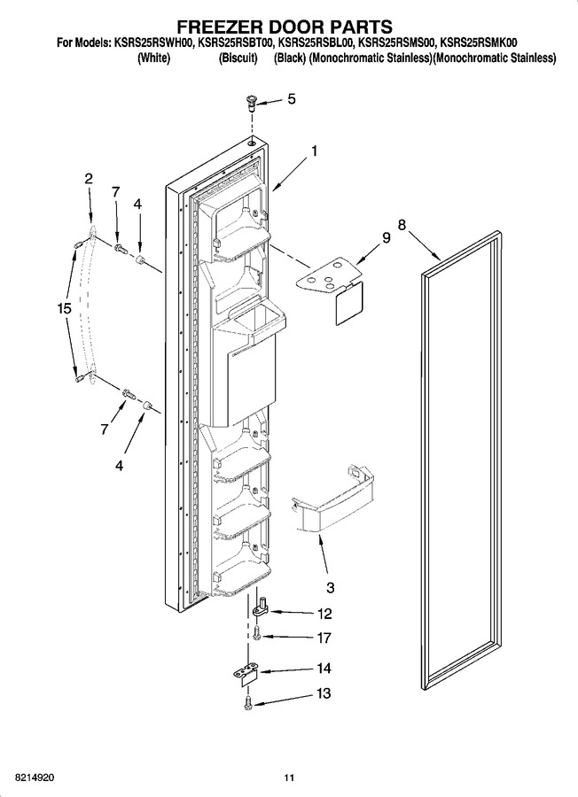Diagram for KSRS25RSBL00