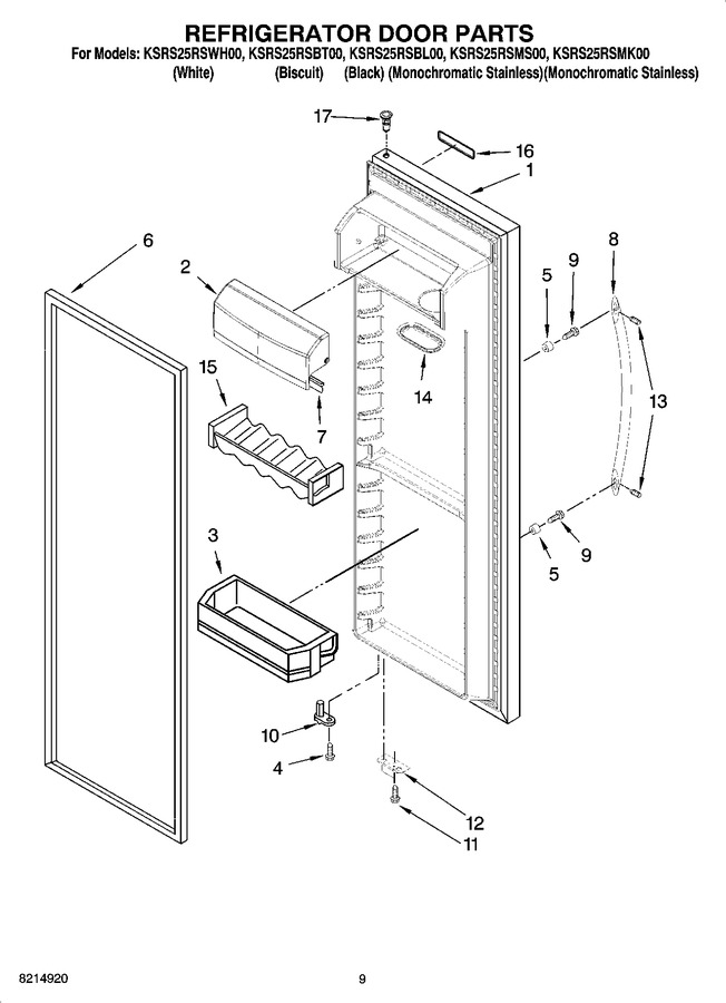Diagram for KSRS25RSMS00
