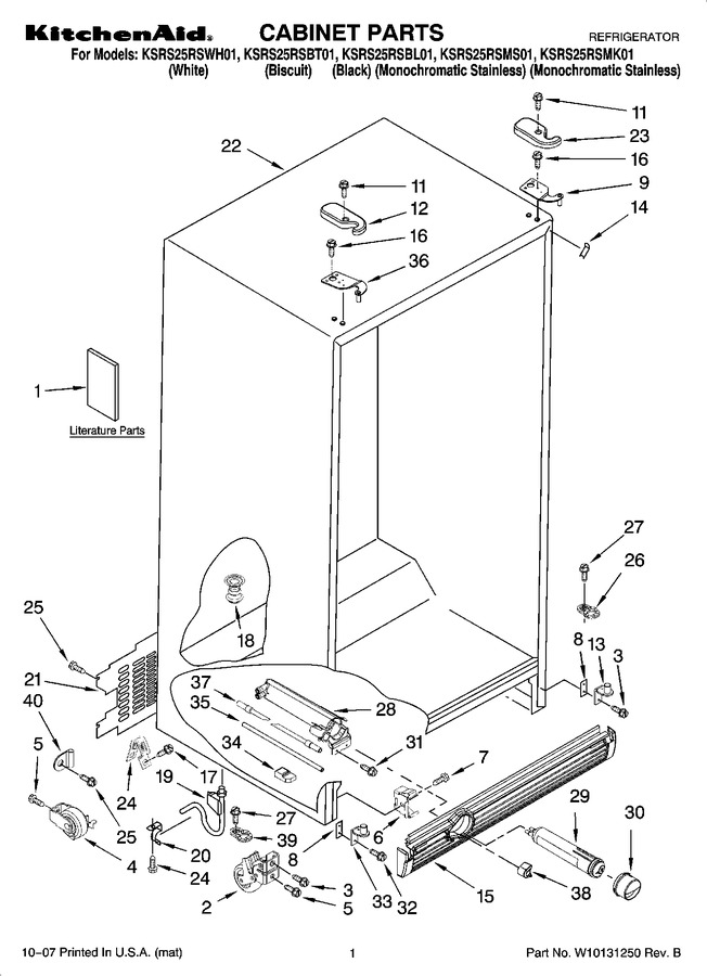 Diagram for KSRS25RSMK01