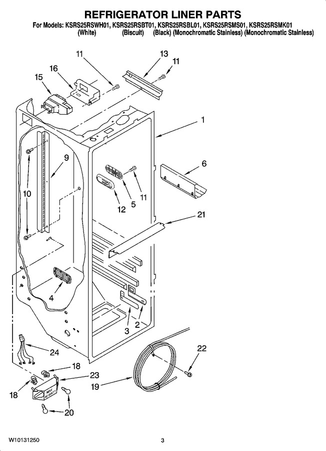 Diagram for KSRS25RSMS01