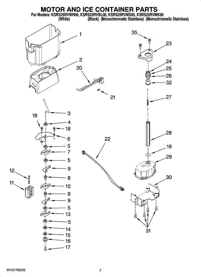 Diagram for KSRS25RVBL00