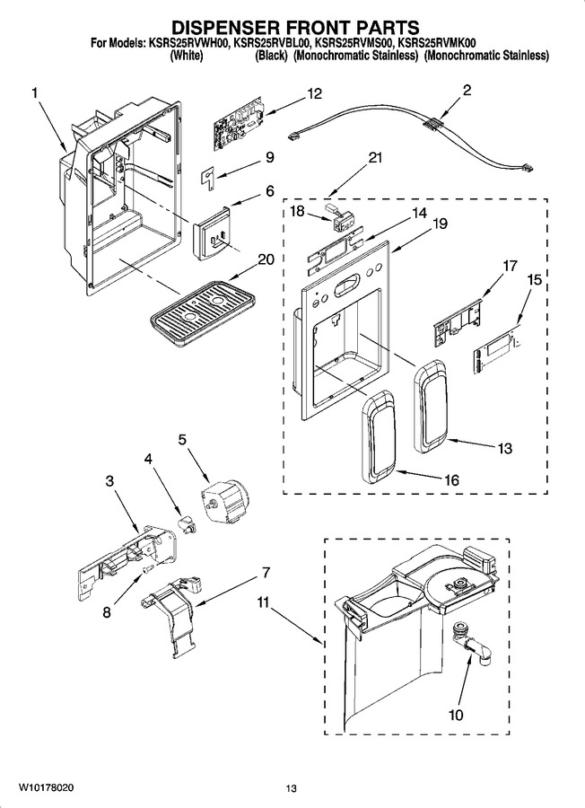 Diagram for KSRS25RVBL00