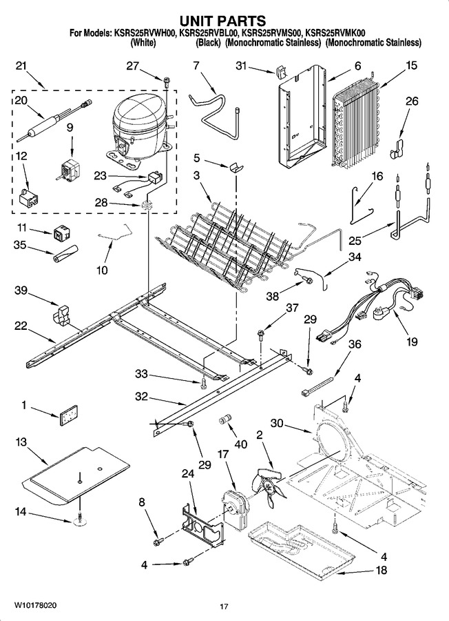 Diagram for KSRS25RVMS00