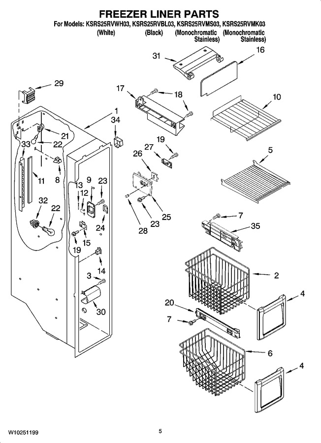 Diagram for KSRS25RVWH03