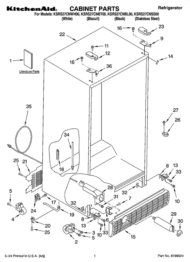 Diagram for KSRS27CNBL00
