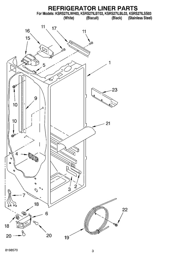Diagram for KSRS27ILWH03