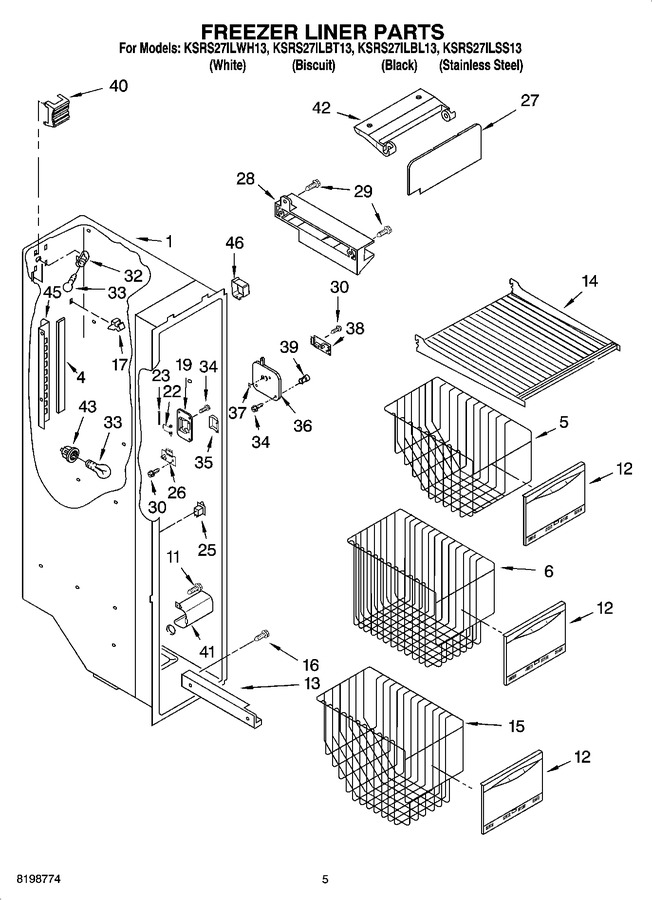 Diagram for KSRS27ILBL13