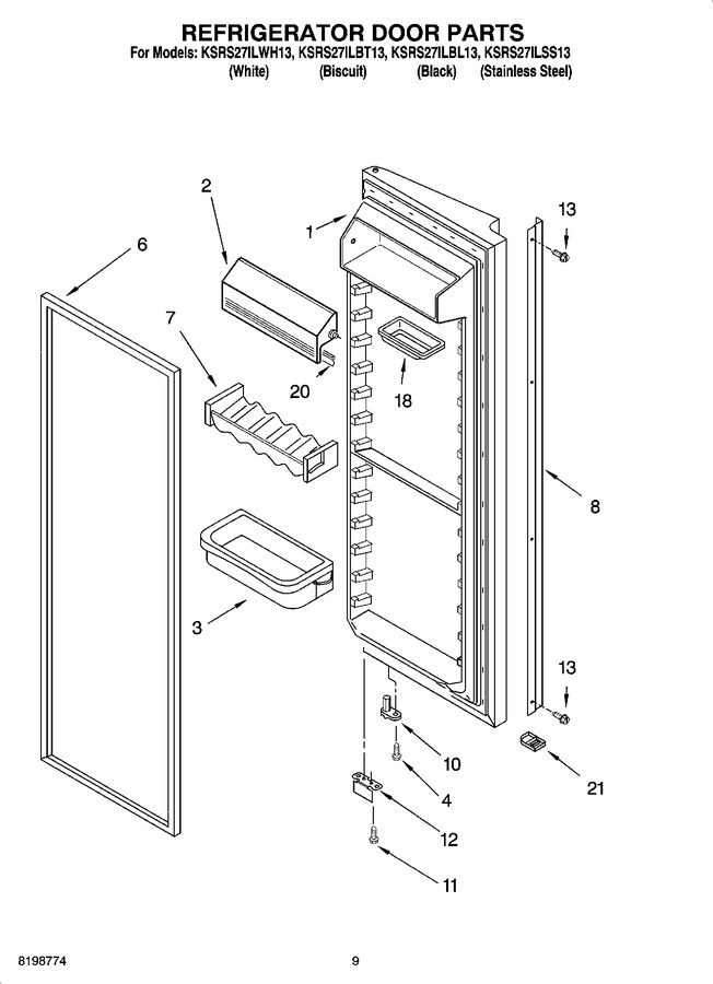 Diagram for KSRS27ILBL13