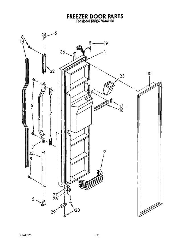 Diagram for KSRS27QAWH04