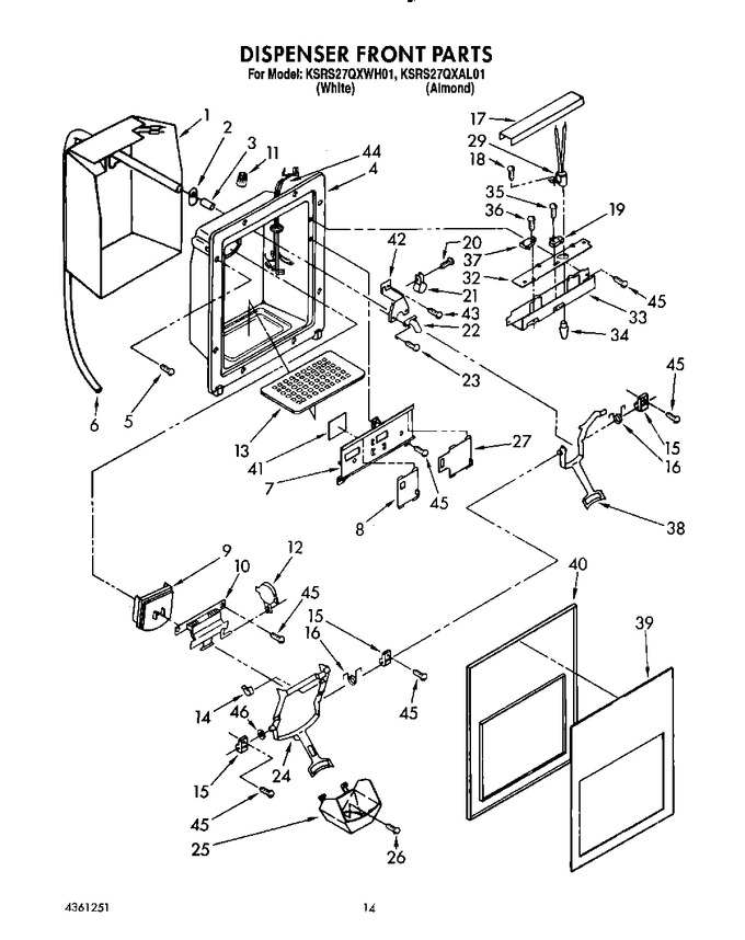 Diagram for KSRS27QXWH01
