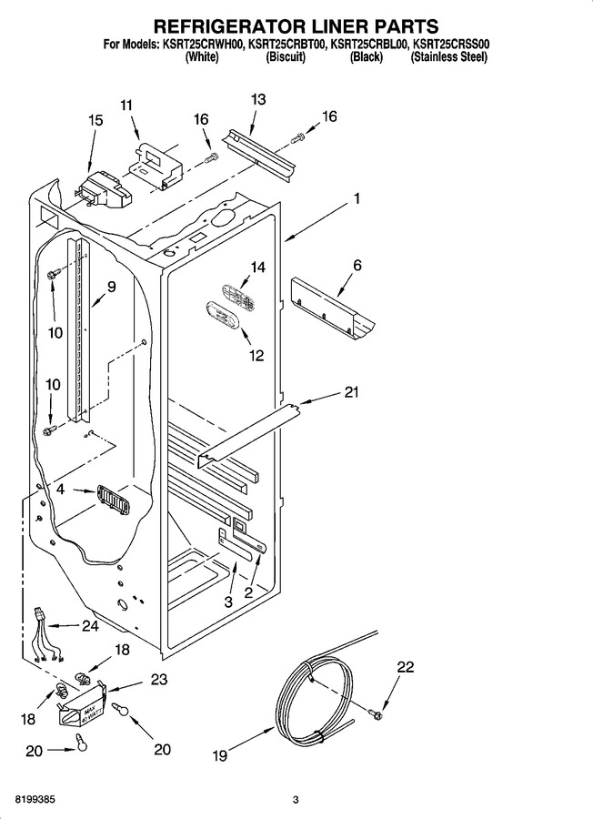 Diagram for KSRT25CRWH00