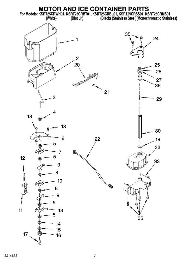 Diagram for KSRT25CRWH01