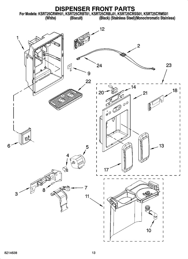 Diagram for KSRT25CRBL01