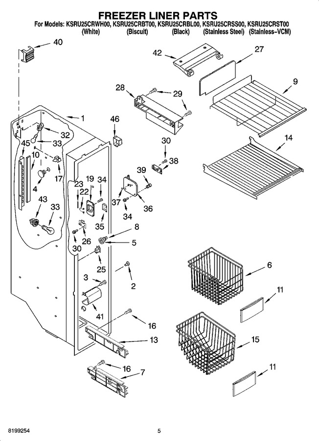 Diagram for KSRU25CRBL00