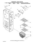 Diagram for 04 - Freezer Liner Parts