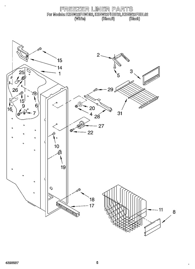 Diagram for KSRW22FHWH02