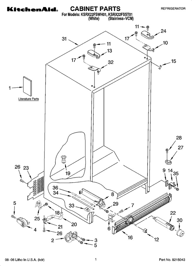 Diagram for KSRX22FSWH01