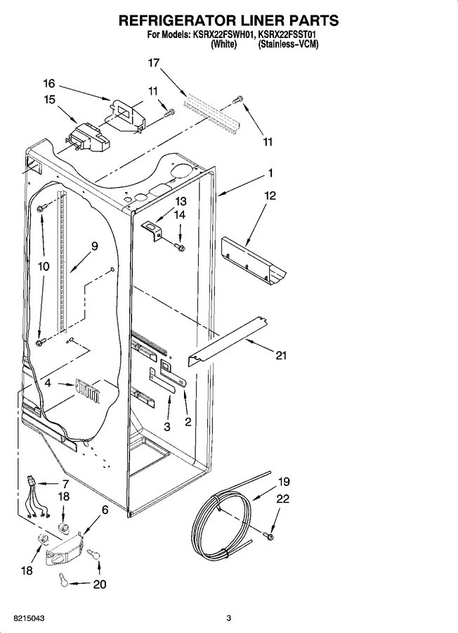 Diagram for KSRX22FSWH01