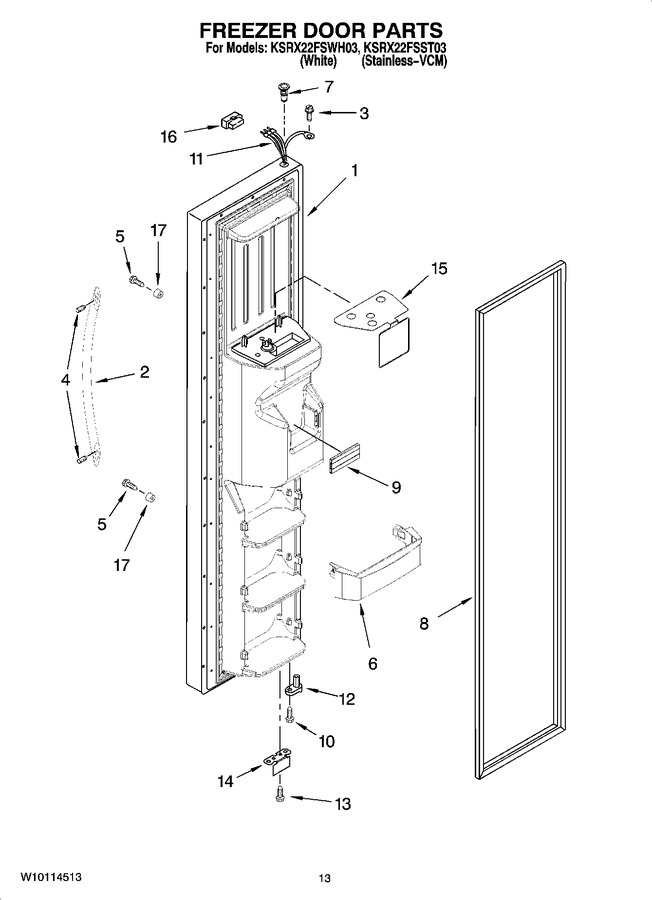 Diagram for KSRX22FSWH03