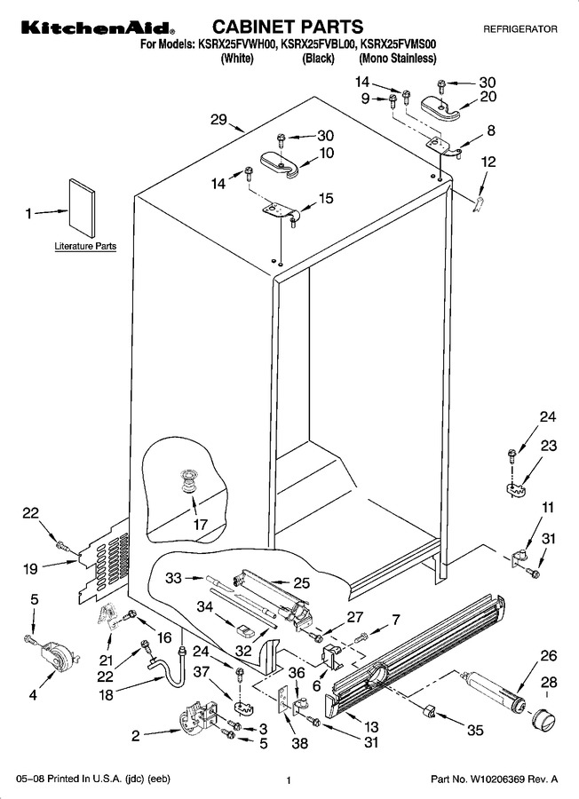 Diagram for KSRX25FVWH00