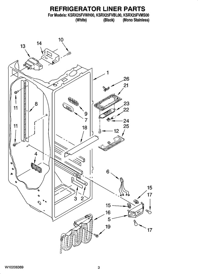 Diagram for KSRX25FVBL00