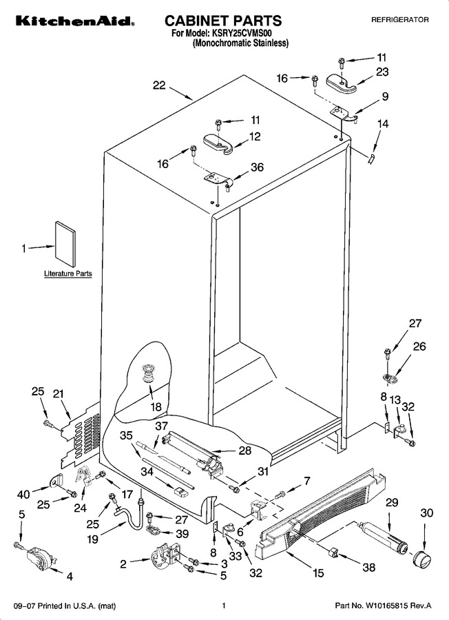 Diagram for KSRY25CVMS00