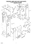 Diagram for 08 - Freezer Liner And Air Flow Parts