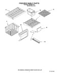 Diagram for 03 - Freezer Shelf Parts