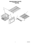 Diagram for 03 - Freezer Shelf Parts