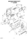Diagram for 12 - Dispenser And Front Parts