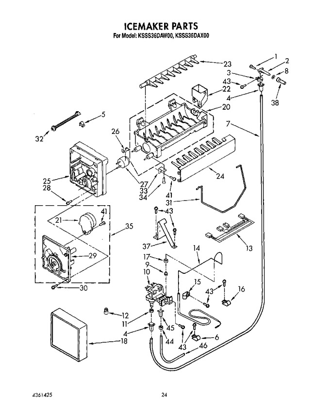 Diagram for KSSS36DAW00
