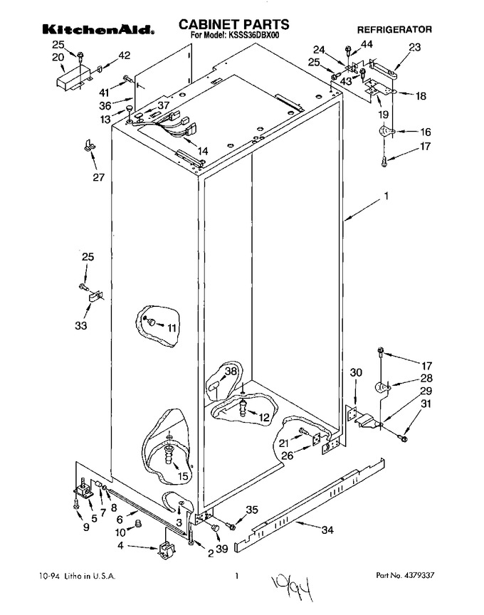 Diagram for KSSS36DBX00